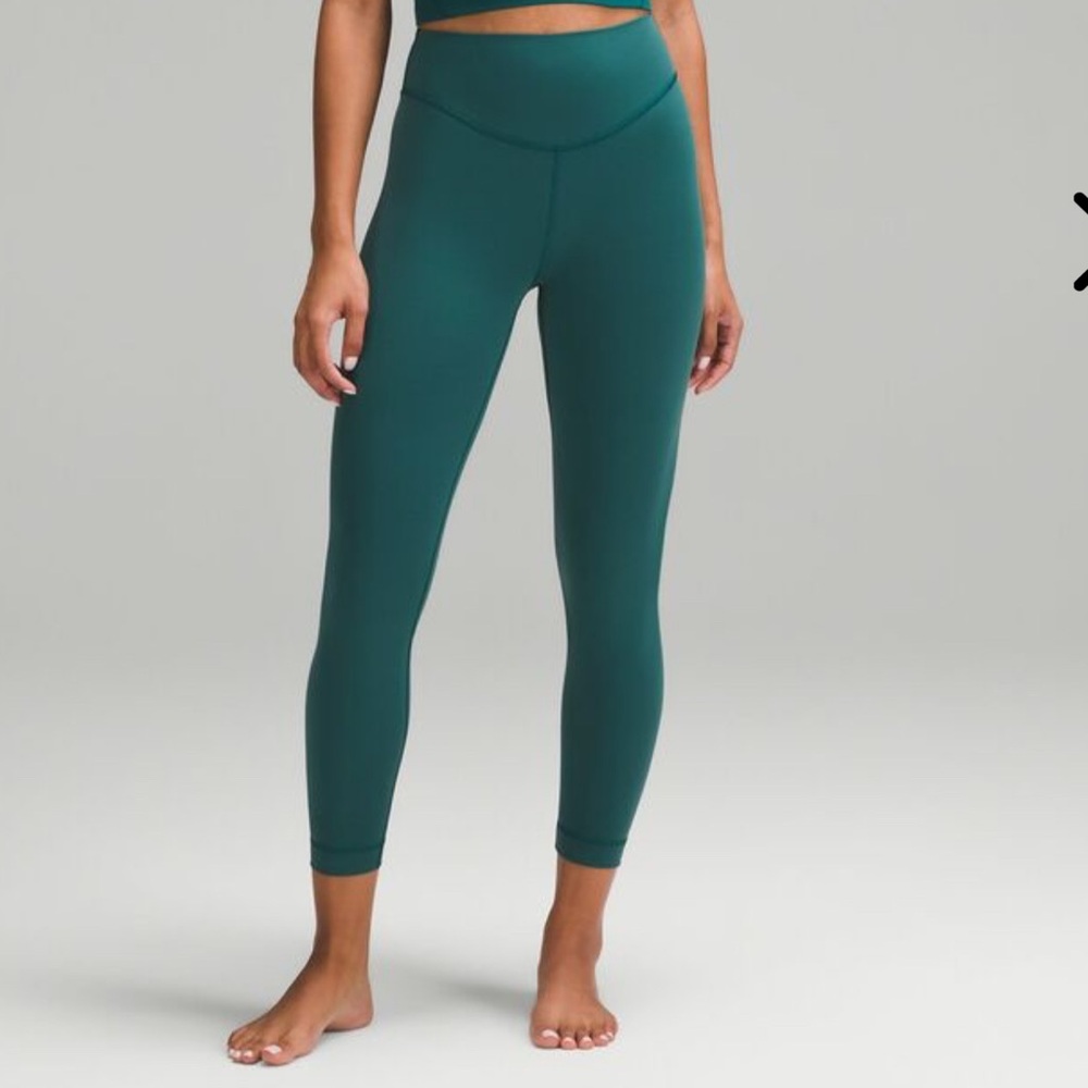 Lululemon Storm Teal Wunder High-Waisted Leggings